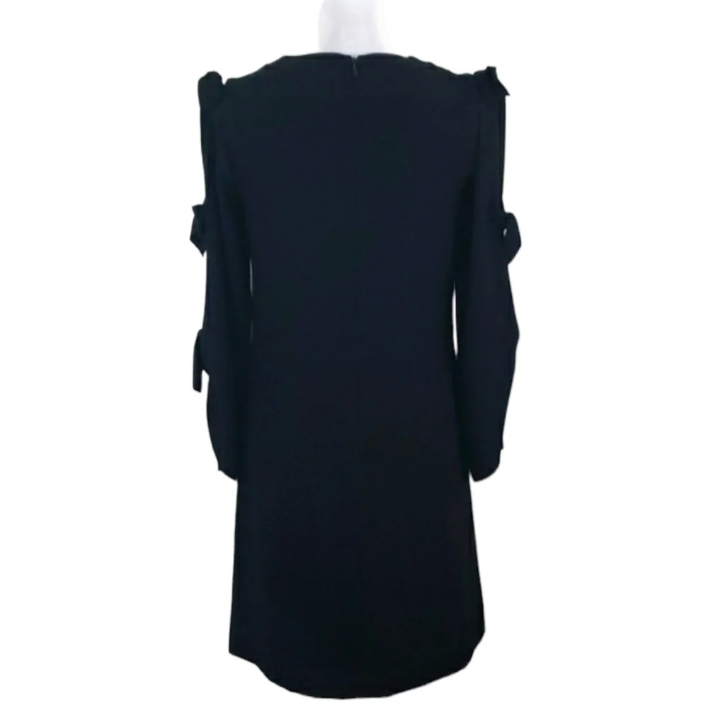 Tahari ASL~Woman Size 2~ Black Sheath Dress, Long Slit Sleeve, Fully Lined. - Picture 7 of 12